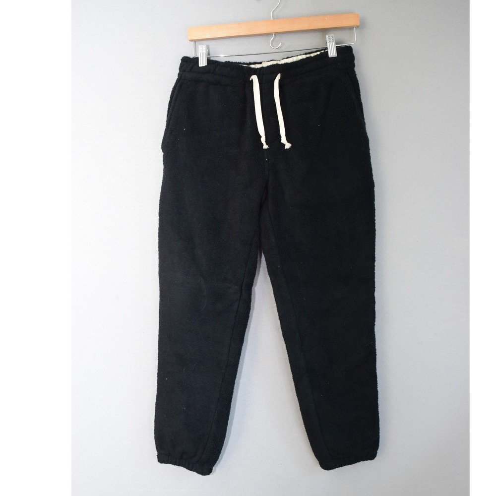 Gustin Japan Monster Fleece Joggers Small Black Sherpa Fleece Mens Sweatpants